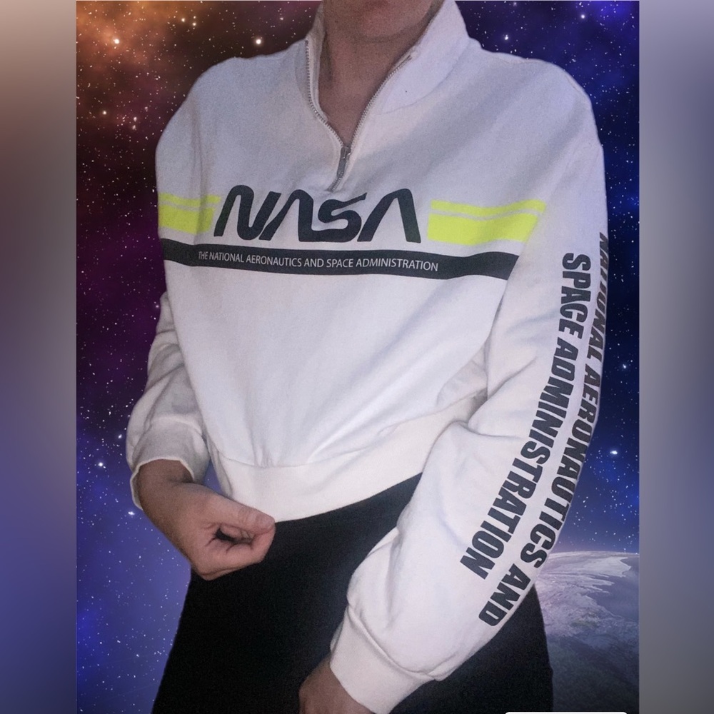NASA cropped sweatshirt